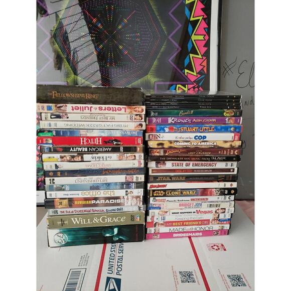 Lot Of 40 Used Rare Movie Collection Dvds Estate Sale ~ Trl3#49